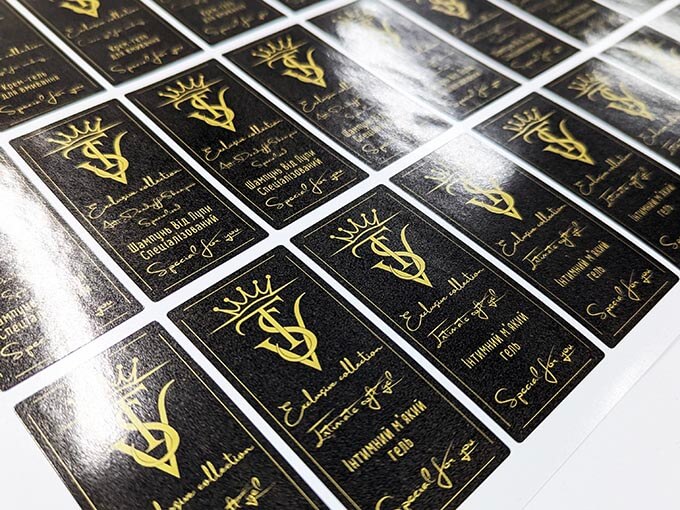 золоті наліпки